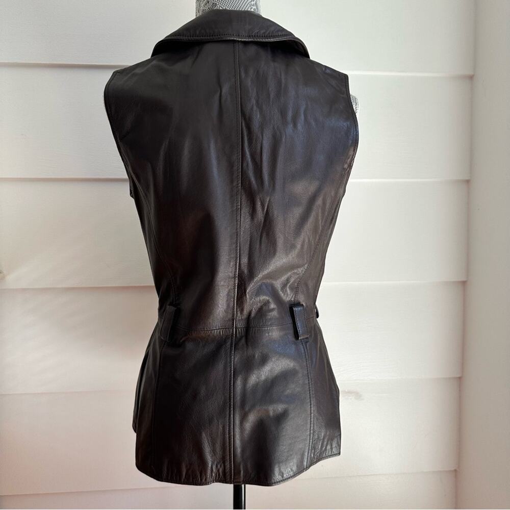 Vintage Italian Leather Vest with Studs by San Dino - Picture 2 of 11